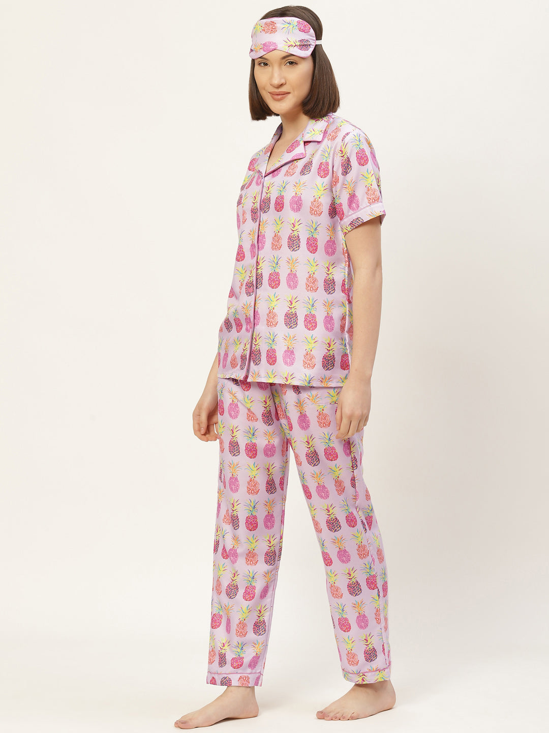 Lilac Pineapple Nightwear Set
