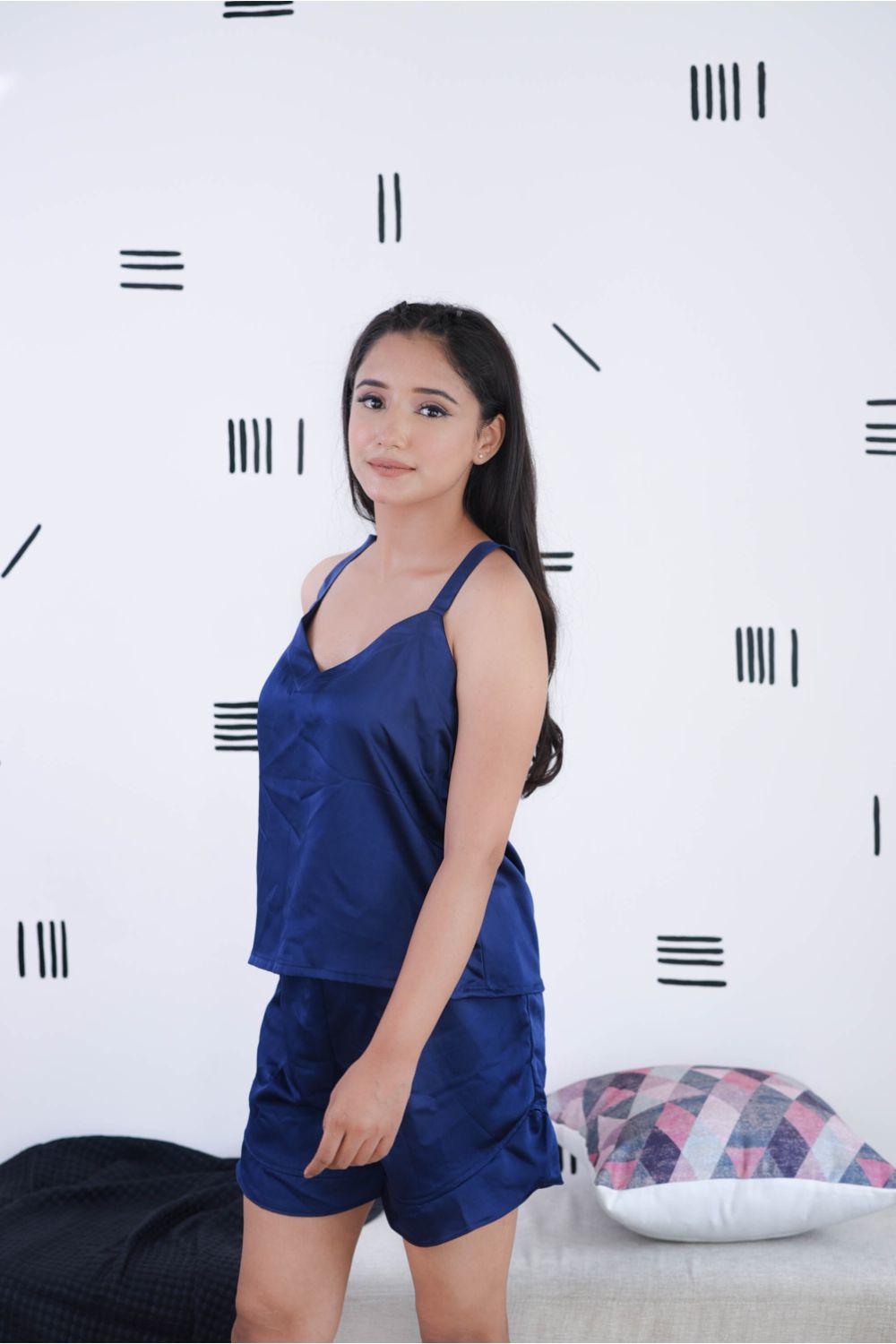 SPAGHETTI SET: BLUE NIGHTWEAR SET