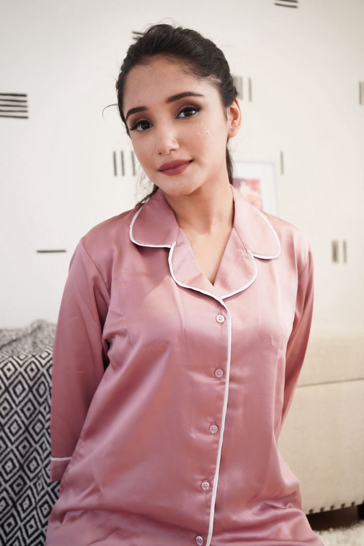 COTTON CANDY LUXE SATIN NIGHTWEAR SET