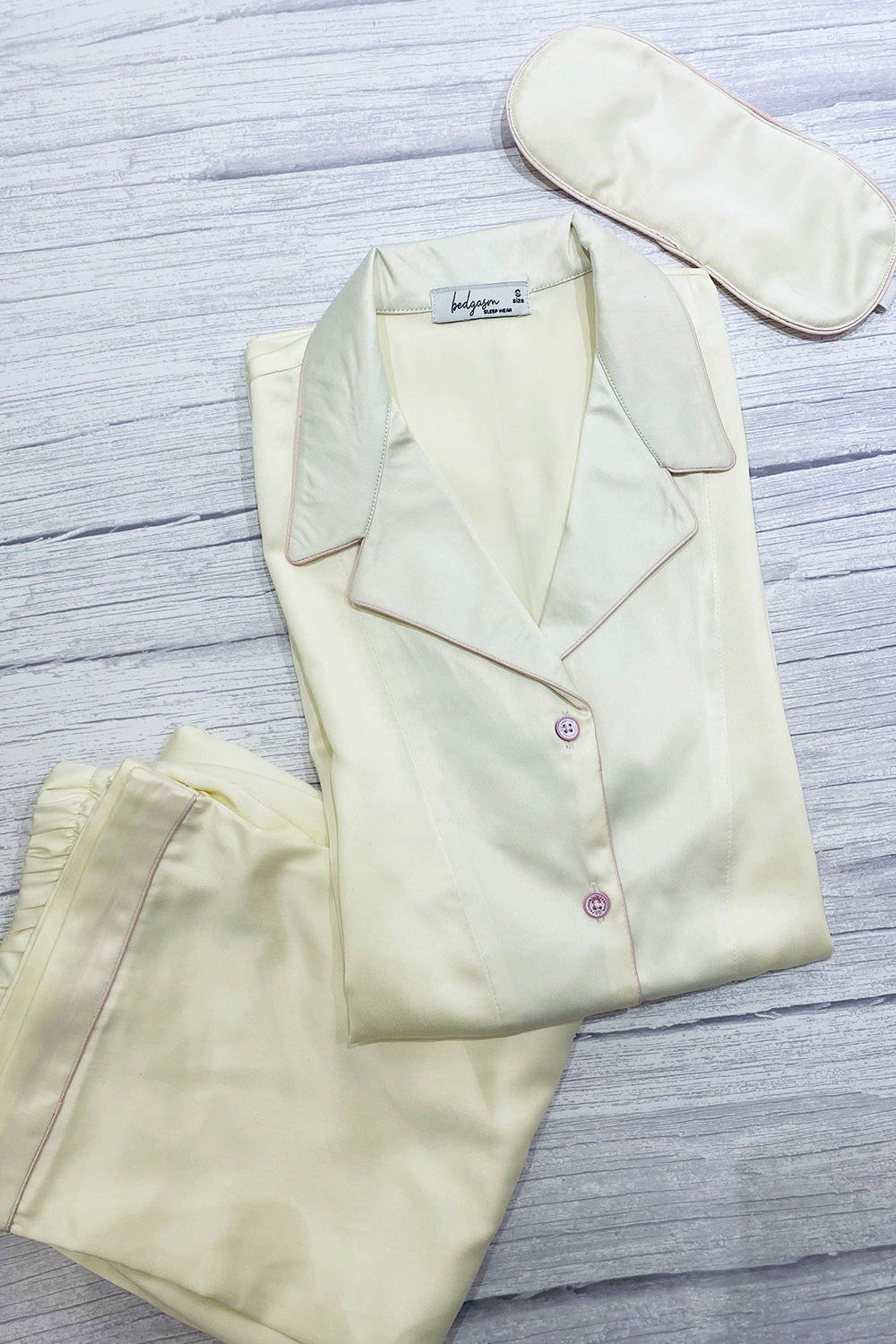 Cream Satin Nightwear Set – Bedgasm sleepwear