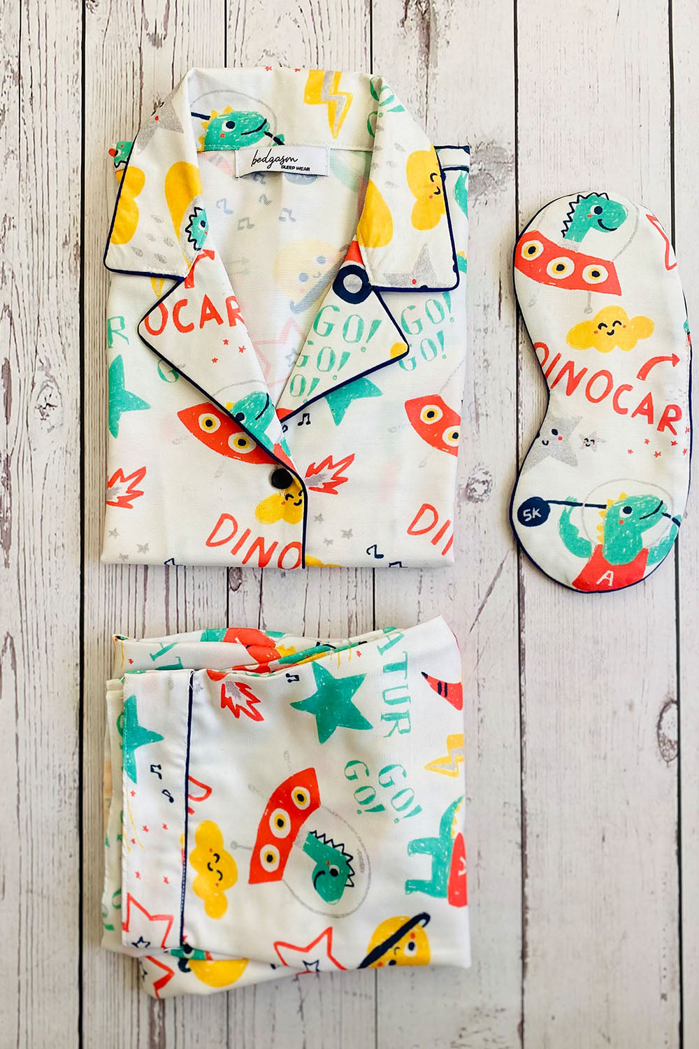 Dino Car Kids Nightwear Set