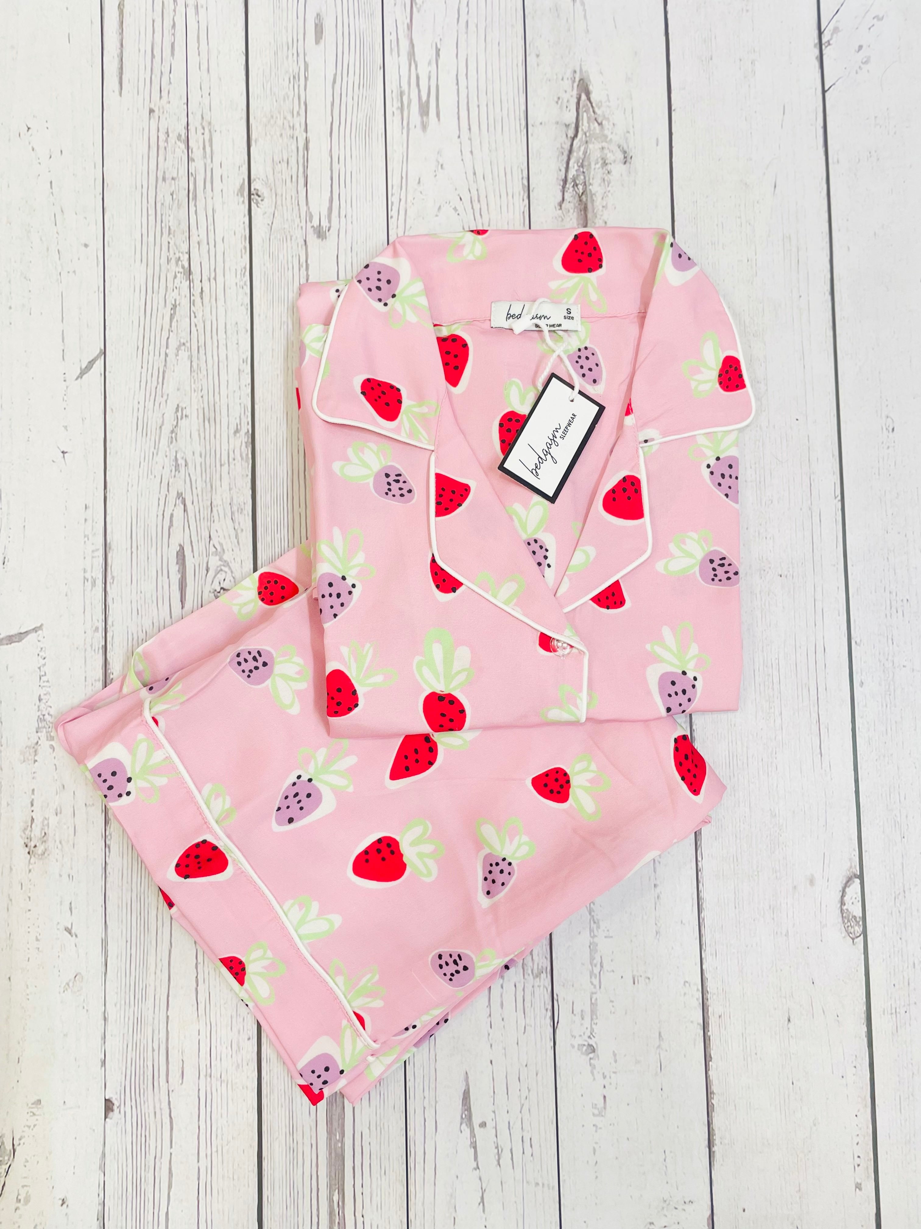 Strawberries Nightwear Set