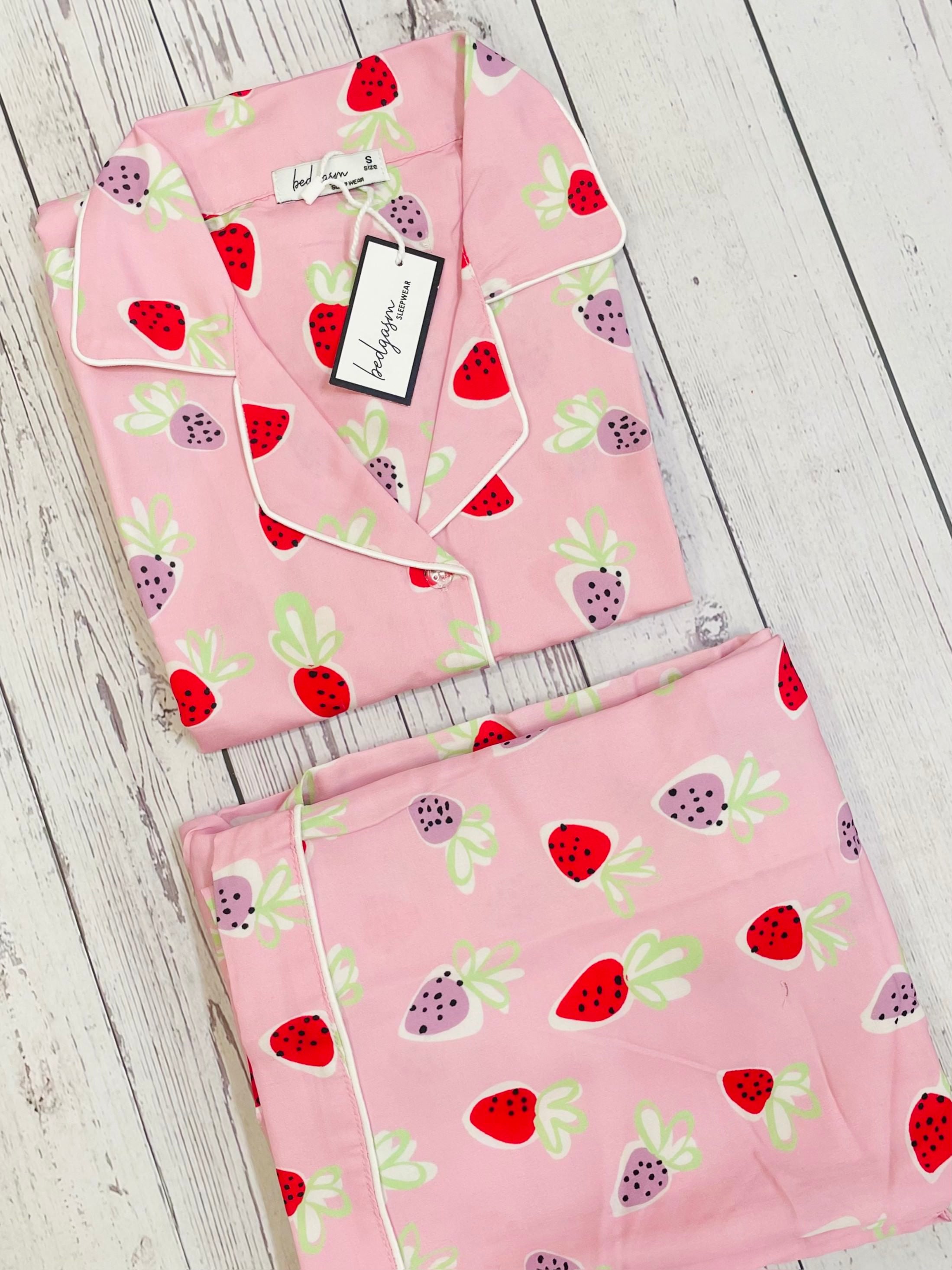 Strawberries Nightwear Set