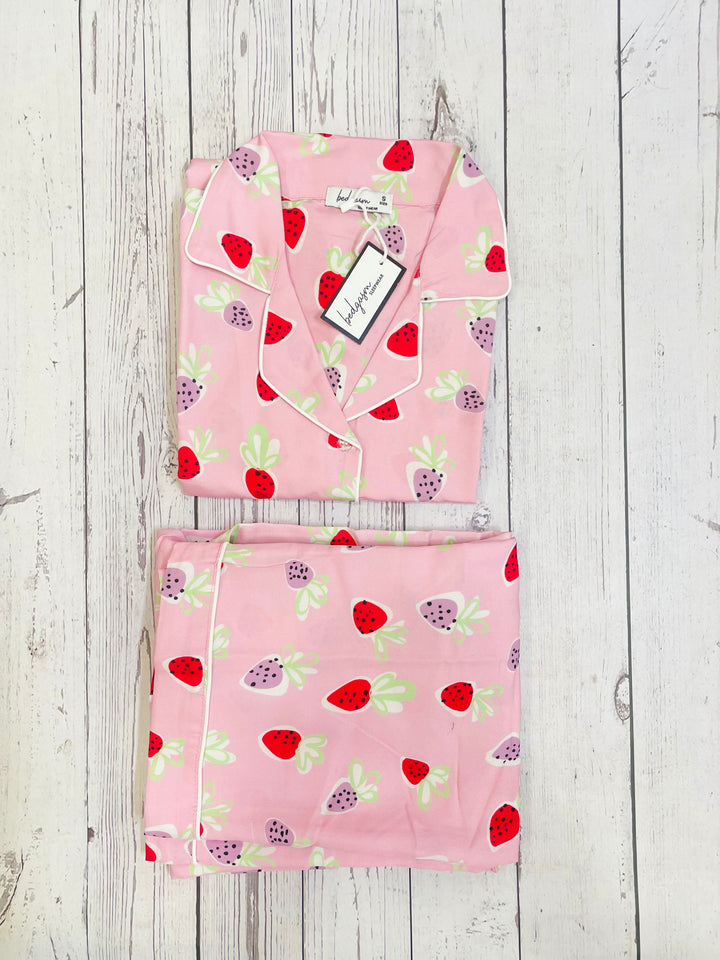 Strawberries Nightwear Set