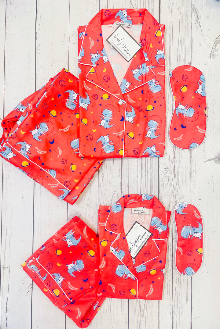 Dino in a Suit - Pajama Set Nightwear Set